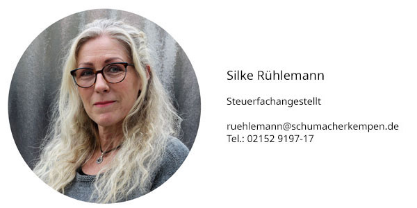 Silke Krause Steuerfachangestellte krause@schumacherkempen.de Tel.: 02152 9197-17